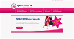 Desktop Screenshot of dpcreklamen.ch